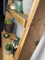 Wooden Ladder Shelves | 5 Tier Ladder Shelf | THE PISA