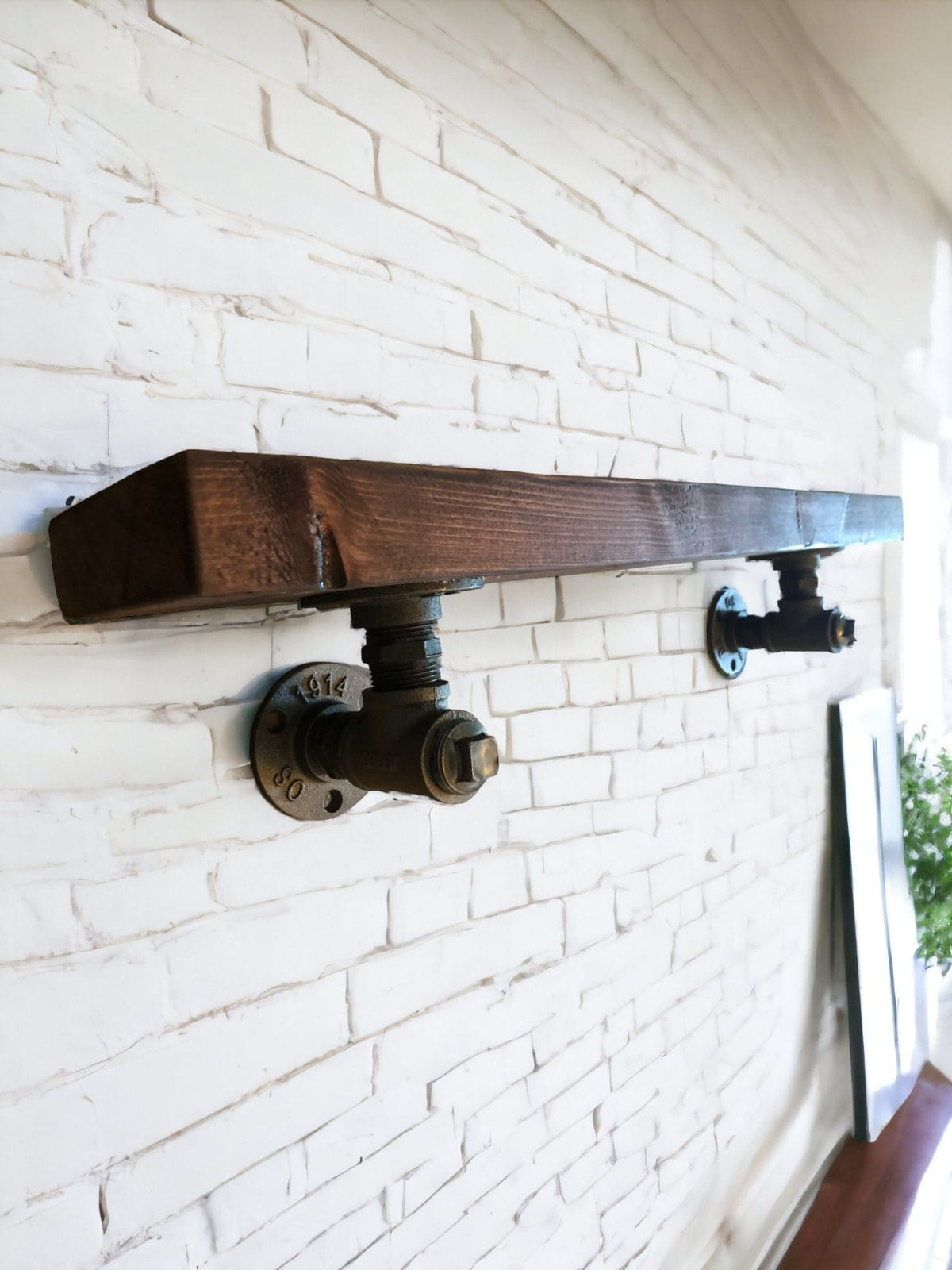 Industrial Style Slim Shelves | Rustic Shelving | Reclaimed Scaffolding | THE MARSHALL