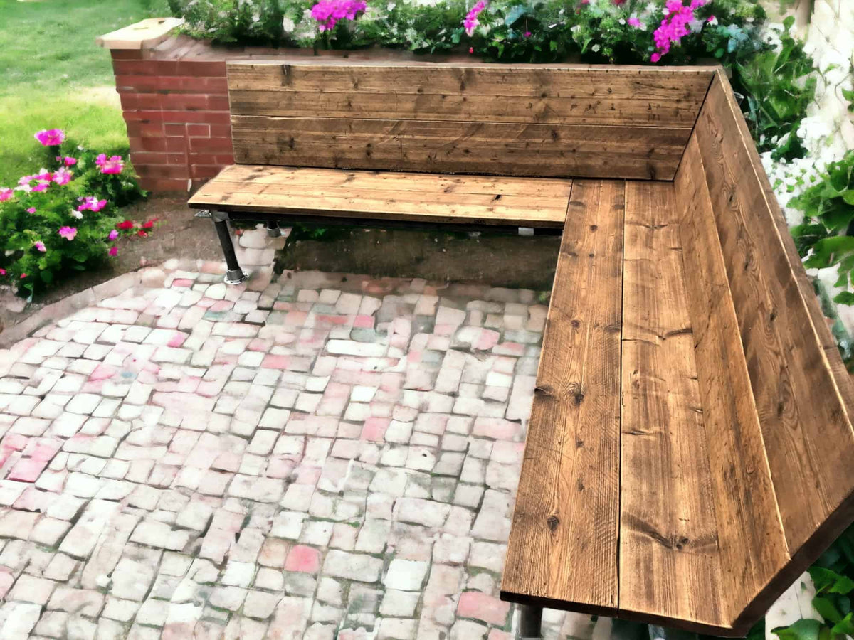 Corner Garden Bench | THE BRISTOL