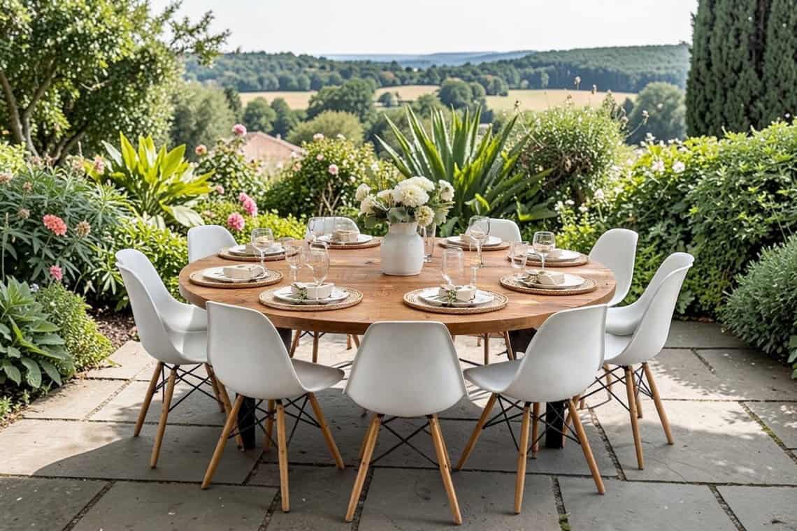 Wooden Garden Table | THE SALISBURY