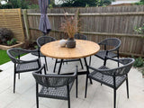 wooden garden table