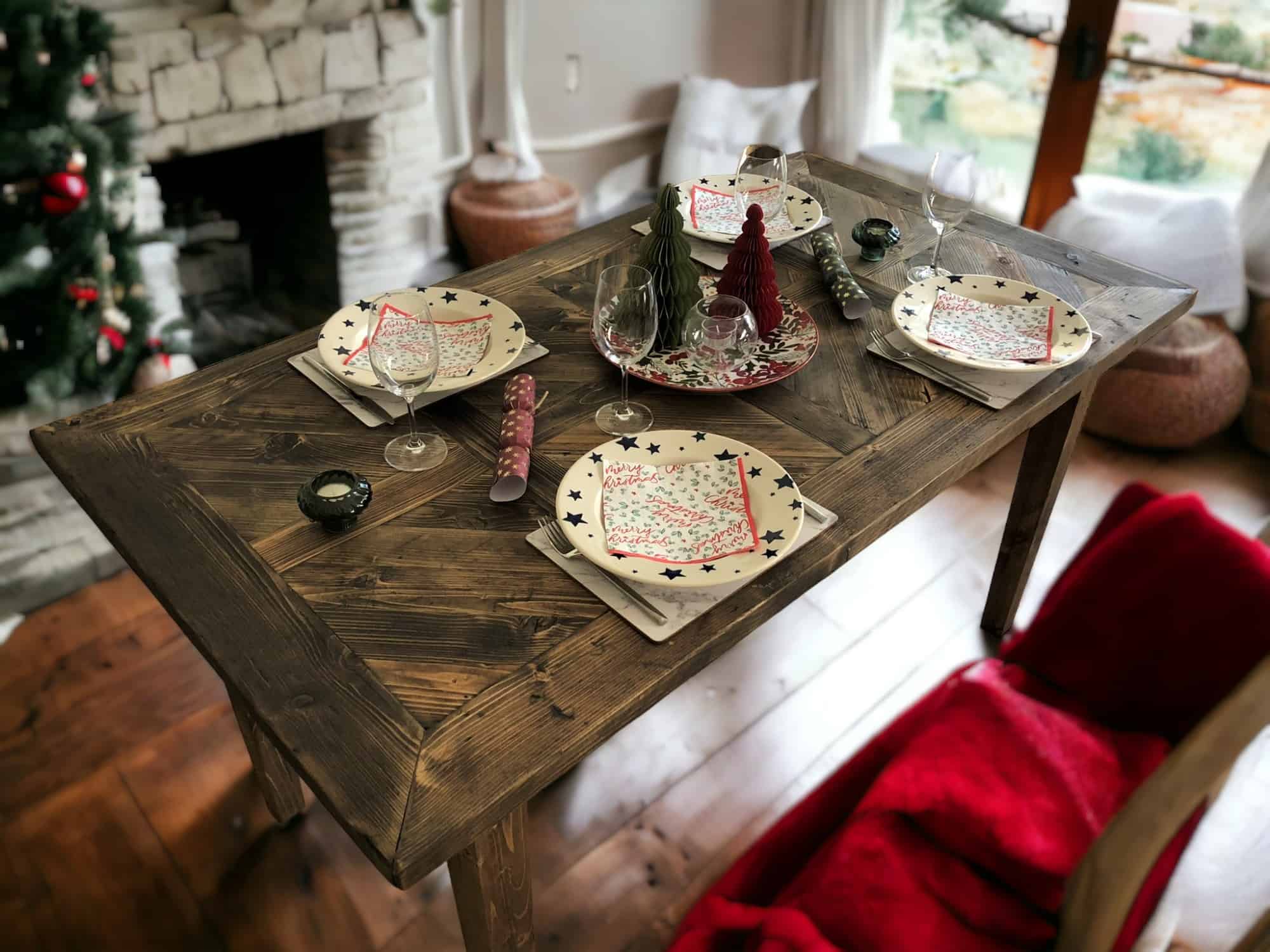 Square Pattern Dining Table