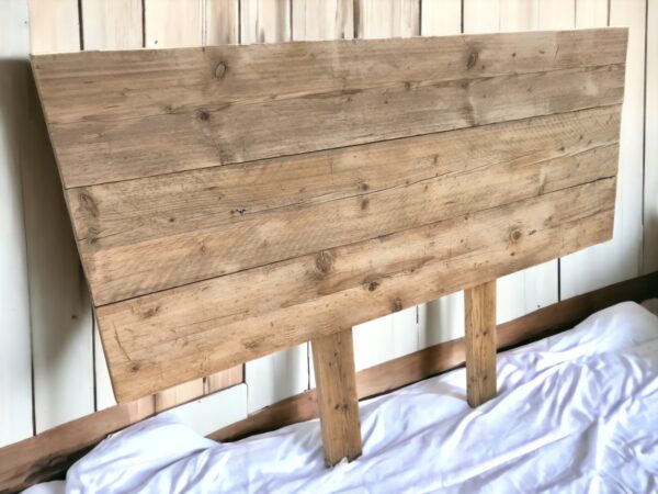 reclaimed wood headboard