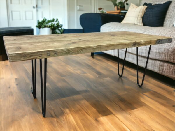 Wooden Coffee Table Hairpin Legs