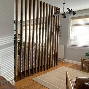Wooden room divider