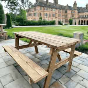 Reclaimed Wooden Picnic Bench